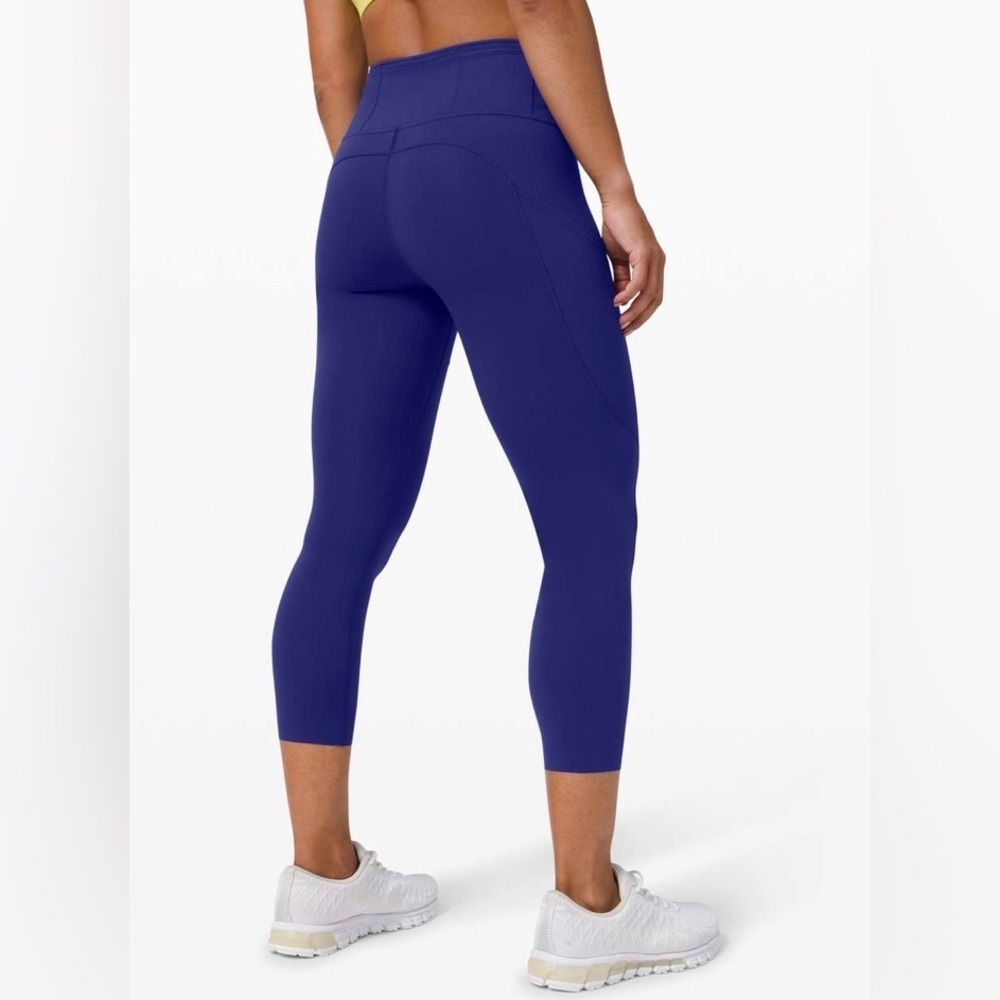 Lululemon Fast and Free High-Rise Crop II 23" *Non-Reflective in Larkspur